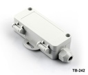 TB-242 IP-67 Enclosure with Moulded-on Cable Gland (Flanged)