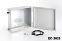 [EC-2828-0-0-G-0]  EC-2828 IP-67 Plastic Enclosure ( with Mounting Plate )