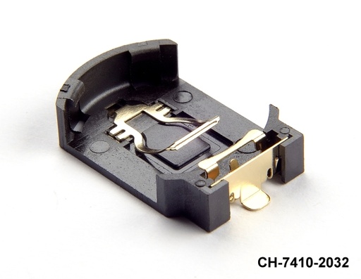 [CH-7410-2032] CH-7410-2032 用于 CR2032 的 PCB 安装引脚电池座