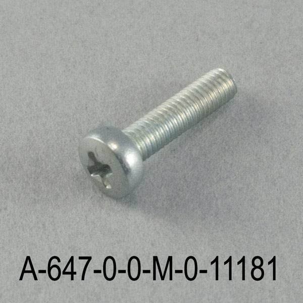 A-647 M3x25 mm YSB Metric Metallic Gray Screw
