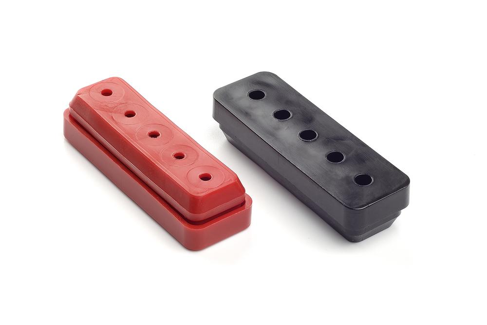 A-925 Red Cable Grommet - 5 Holes