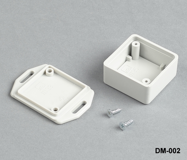 [DM-002-0-0-S-0] DM-002 with Wall Mount  Light grey / Mounting Ear / Flanged / Economical Enclosure