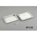 DT-130 Sloped Desktop Enclosure  ( Light Gray ) with Sloped Mounting Kit Pieces