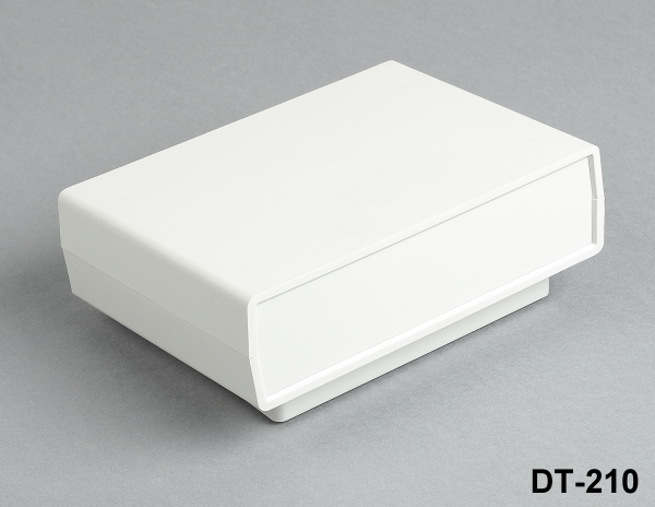 [DT-210-A-0-G-0] DT-210 Plastic Project Enclosure(Light Gray, Both Sides Light Gray Panels, w Sloped Mounting Kit)