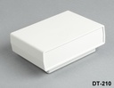 [DT-210-A-0-G-0] DT-210 kunststof projectbehuizing (lichtgrijs, beide zijden lichtgrijze panelen, met schuine montageset)