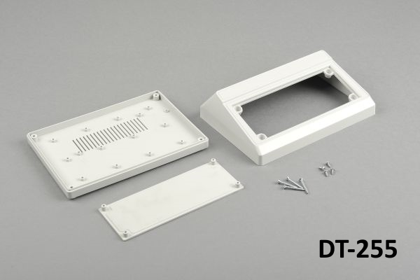 DT-255 Sloped Desktop Enclosure (Light Gray)