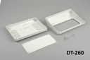 DT-260 Sloped Desktop Enclosure (Light Gray) Pieces