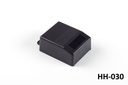 HH-030 ハンドヘルドエンクロージャ（黒、閉じた状態）