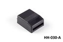 Caja portátil HH-030 (negra, abierta)
