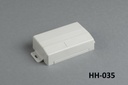 Caixa para dispositivos portáteis HH-035 (cinzento claro, fechada, parafuso simples)