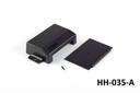 HH-035 Корпус для портативных устройств (черный, открытый, с одним винтом) шт.