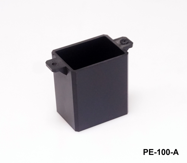 [PE-100-A-0-S-0] PE-100 Potting Enclosure (Black, Open Bottom)