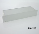 RM-120 19" 2U Aluminium Enclosure Natural Anodized 3358