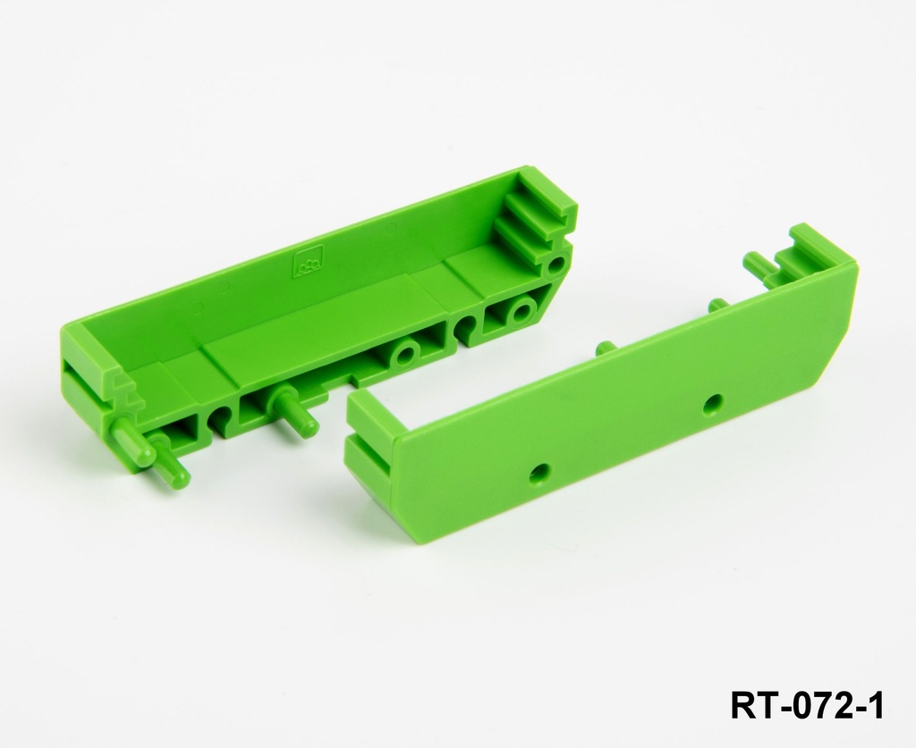 RT 072-1 (72 mm) Din Rail Modular PCB Board Holders (End Section)