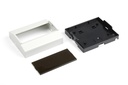 RT-506 Caja para carril DIN gris claro (panel ahumado) Piezas