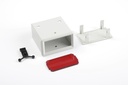 PT-112 Din Panel Enclosure (Light Gray) Red Panel Pieces 2244