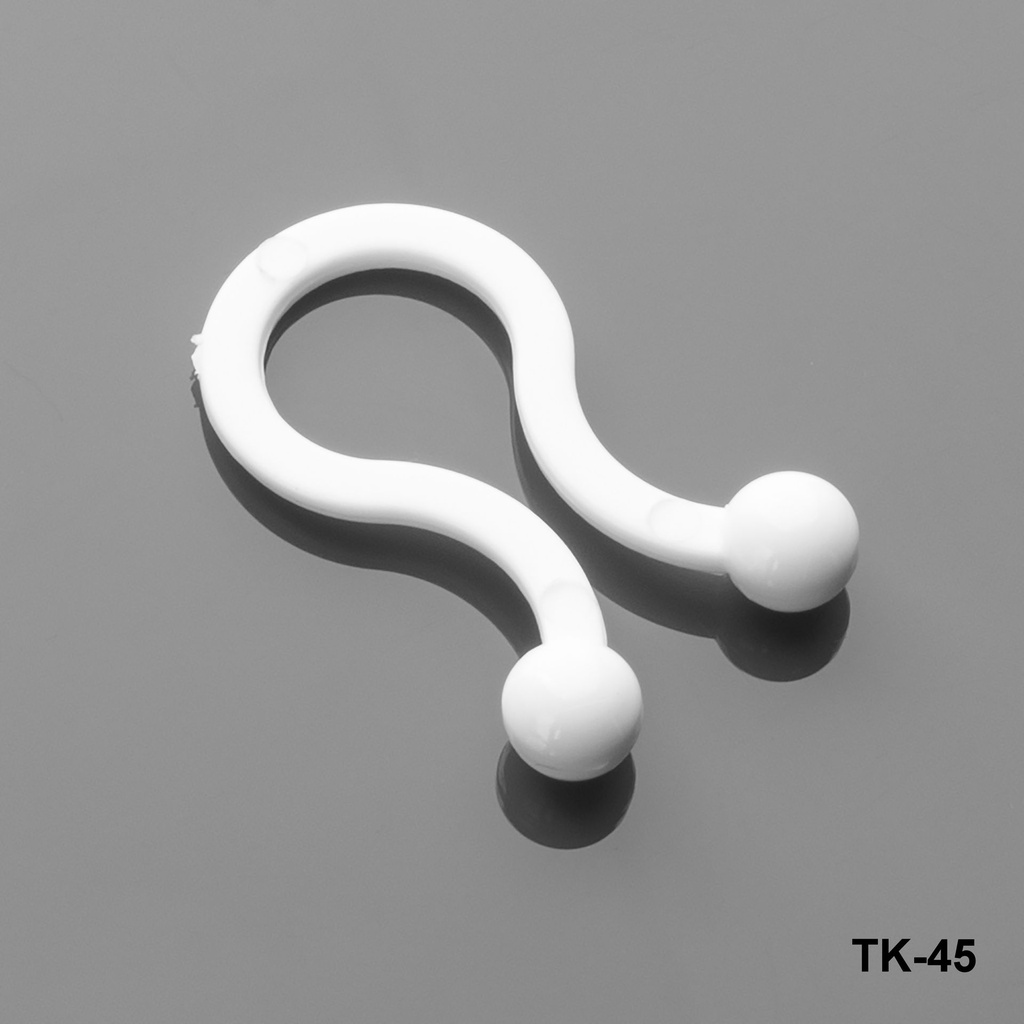 [TK-045-0-0-B-0] Cable Fixing Clip (White, 7.6-10.2 mm)