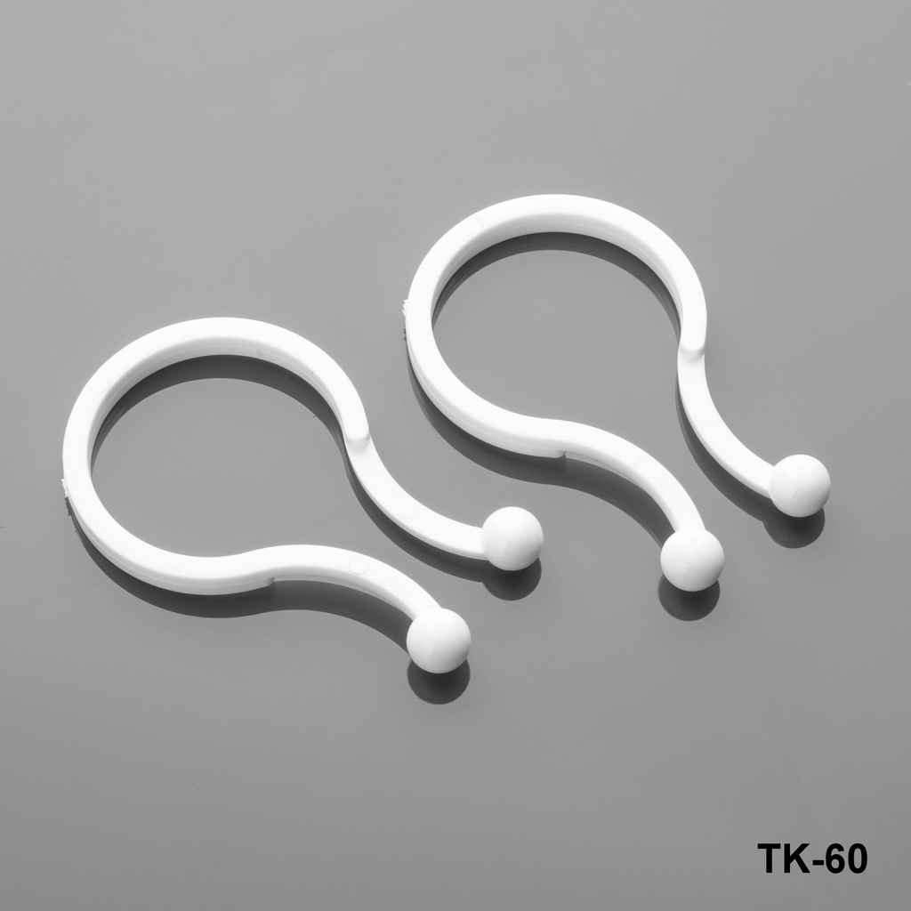 [TK-060-0-0-B-0] Cable Fixing Clip (White, 25.4mm)