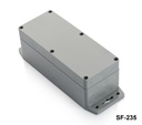 [SF-235-0-0-D-0] SF-235 IP-67 Sealed Box w/Mounting Foot (Dark Gray , Flat Cover)