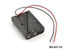 [BH-431-1A] BH-431-1A 3 бр. държачи за батерии с размер UM-4 / AAA (един до друг) (с кабел)