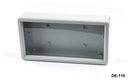 [DE-110-T-0-G-0] DE-110 Display Enclosure (Light Gray, Transparent Panel, Flat Panel)