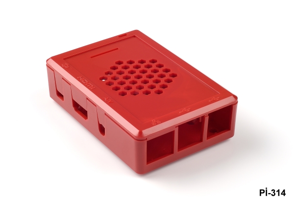 Pi-314 Raspberry Pi 2 Enclosure Red