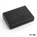 DT-100-0-0-0-S-0] 	DT-100 ferde asztali készülékház ( Fekete , Szerelőfül nélkül)