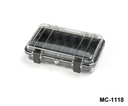 [mc-1118-0-0-t-0] MC-1118 IP-67 Mini Case (trasparente, PC)