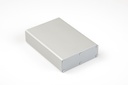 Caja de perfil de aluminio AL-103 anodizado natural