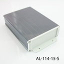  Al-114 Aluminium Profile Enclosure Light Gray + Dark Gray   