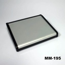 Caja metálica modular inclinada MM-195 Negra