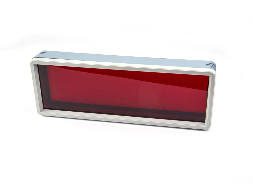 DE-150 Display Enclosure (Front Red Glossy Panel, Back Light Gray Panel)