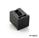 PT-138-01 Caja para montaje en panel ( Negra)