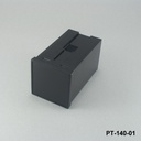 PT-140-01 Caja para panel Din negra