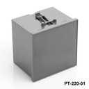 PT-220-01 Caja para panel DIN gris oscuro