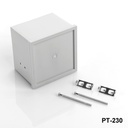 Caja para panel Din PT-230 (gris claro)