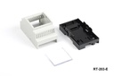 Caja de plástico para uso industrial SE-254 IP-67 (gris oscuro, ABS, tapa plana, HB)+
