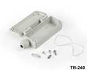 [TB-240-0-0-G-0] TB-240 Rakorlu IP-67 Bağlantı Kutuları (Açık Gri, ABS, V0) Parça