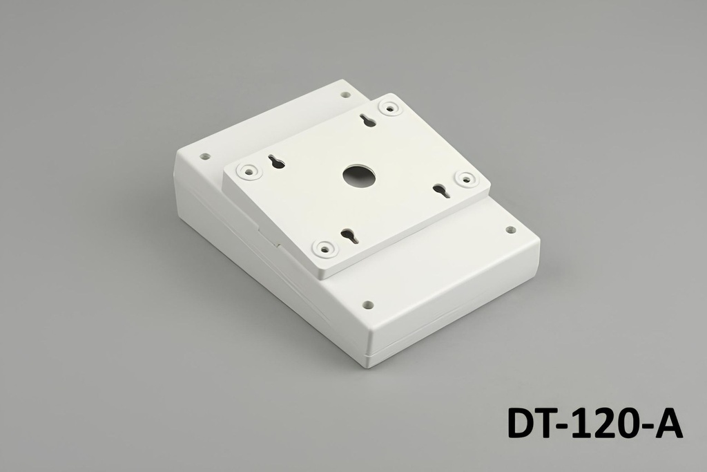 DT-120 Schuine Desktop Behuizing ( Lichtgrijs ) met Schuine Montageset
