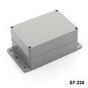 Caja de plástico para uso industrial SE-238 IP-67 (gris oscuro, tapa plana, HB)