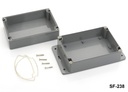 [SF-230-C-0-DT-AP]  SF-230 IP-67 Flanged Heavy Duty Enclosures ( Dark Gray, ABS, Transparent Cover ) 