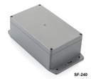 SF-230 IP-67 Flanged Heavy Duty Enclosures (Dark Gray, ABS, Flat Cover) 