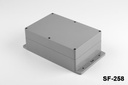 [SF-258-0-0-0-D-0] SF-258 IP-67 peremes nagy teherbírású szekrények ( sötétszürke , lapos fedél, HB)