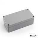 [SE-226-0-0-0-D-0] حاوية SE-226 IP-67 بلاستيكية شديدة التحمل (رمادي داكن، ABS، غطاء مسطح)