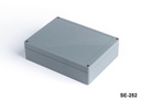 [SE-252-0-0-D-0] Caja de plástico para aplicaciones pesadas SE-252 IP-67 ( gris oscuro , ABS, panel plano)
