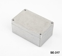 SE-256 Caja de plástico IP-67 para uso industrial (gris oscuro, sin adhesivo Pool, cubierta transparente, HB)