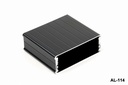 AL-114 Conjunto de caixas de alumínio preto