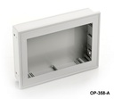 [OP-358-A-0-G-0] Caja para panel de operador OP-358 ( Gris claro , Abrir ventana de visualización )