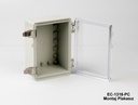 [DM-032-0-0-0-G-0] DM-032 falra szerelhető szekrény (világosszürke, zárt , HB , szellőzés nélkül )