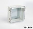 [EC-1722-0-0-G-0] EC-1722 IP-65 Kunststoffgehäuse ( Hellgrau, ABS, mit Montageplatte und flachem Deckel, )
